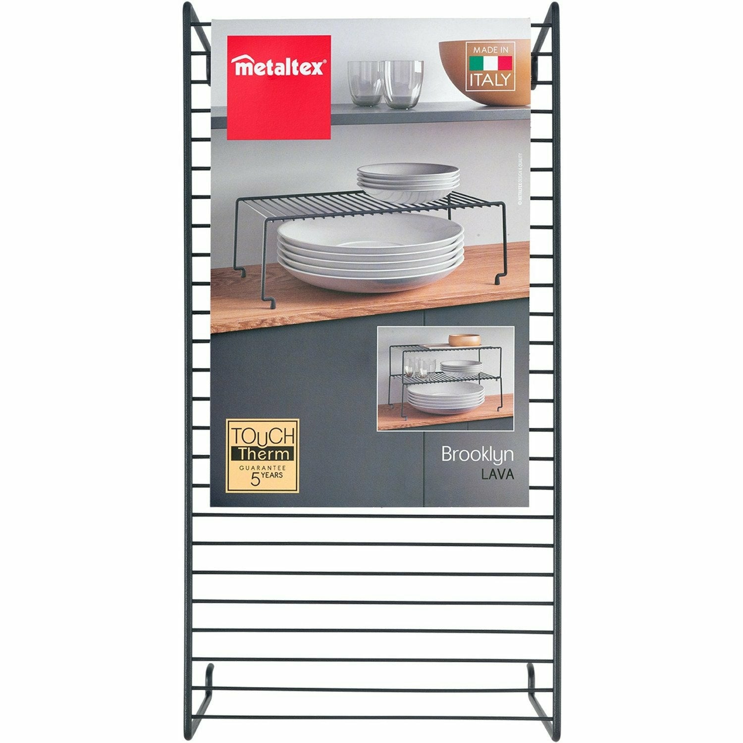 METALTEX - Mensola Sovrapponibile Brooklyn Lava h15x47x23 cm