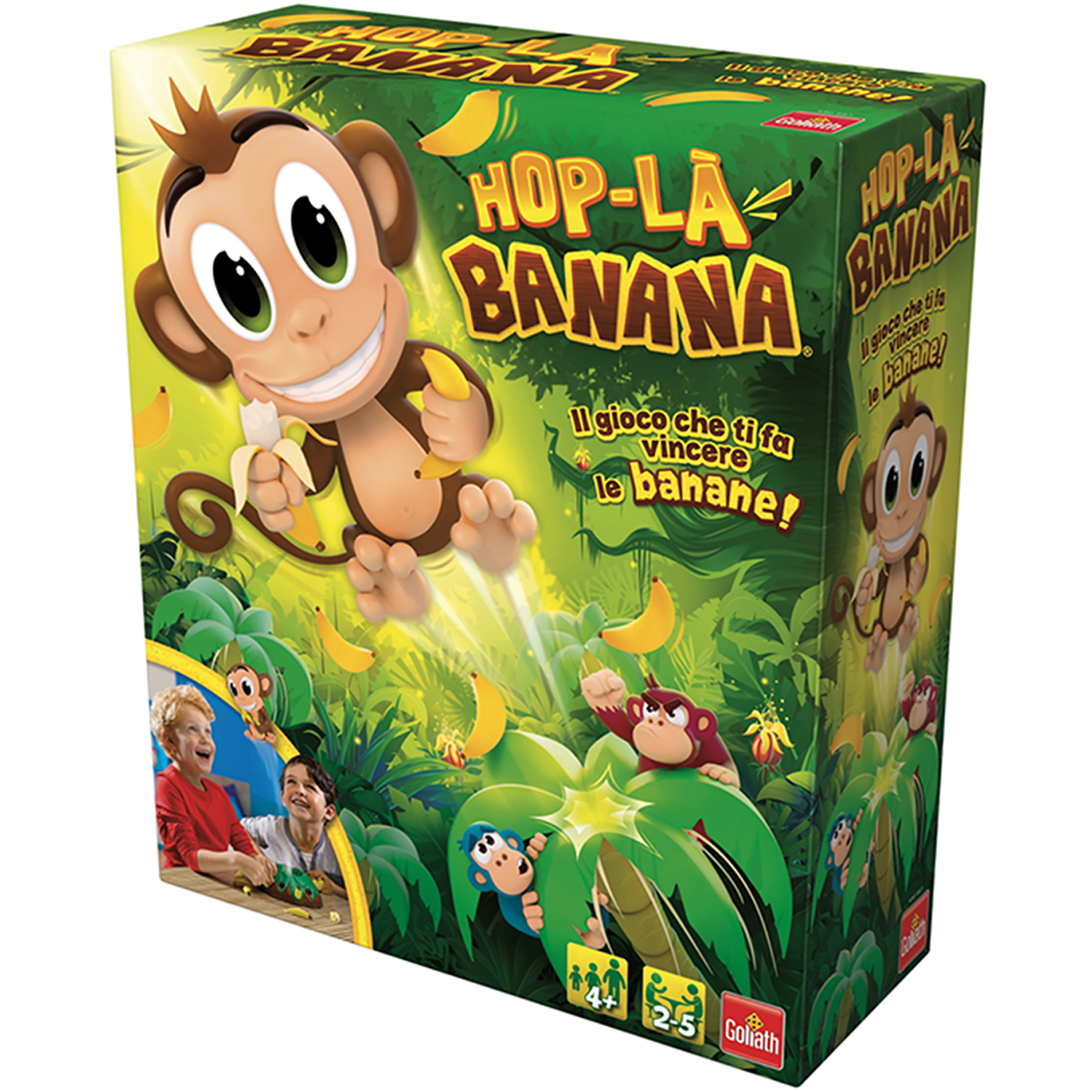 GOLIATH - Hop La Banana Gioco da Tavolo con Scimmietta Salterina 4+ Anni