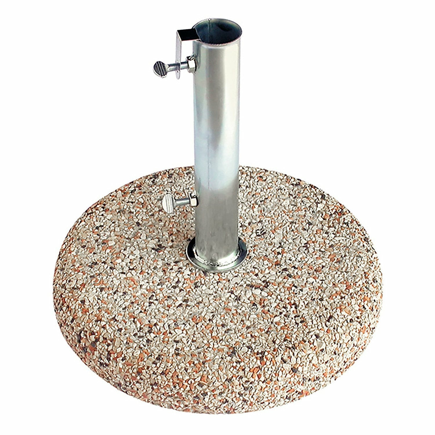 CEMENTI VIBRATI - Base Ombrellone in cemento Graniglia Fantasia Linea Venezia 35 kg - diametro 55 cm