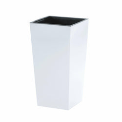 PROSPERPLAST - Vaso quadrato bianco alto Urbi - h55x29,5x29,5 cm