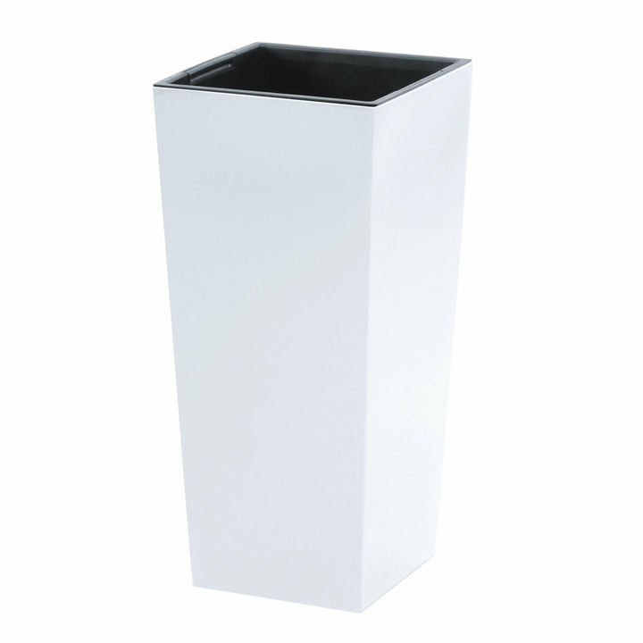 PROSPERPLAST - Vaso quadrato bianco alto Urbi - h75x40x40 cm