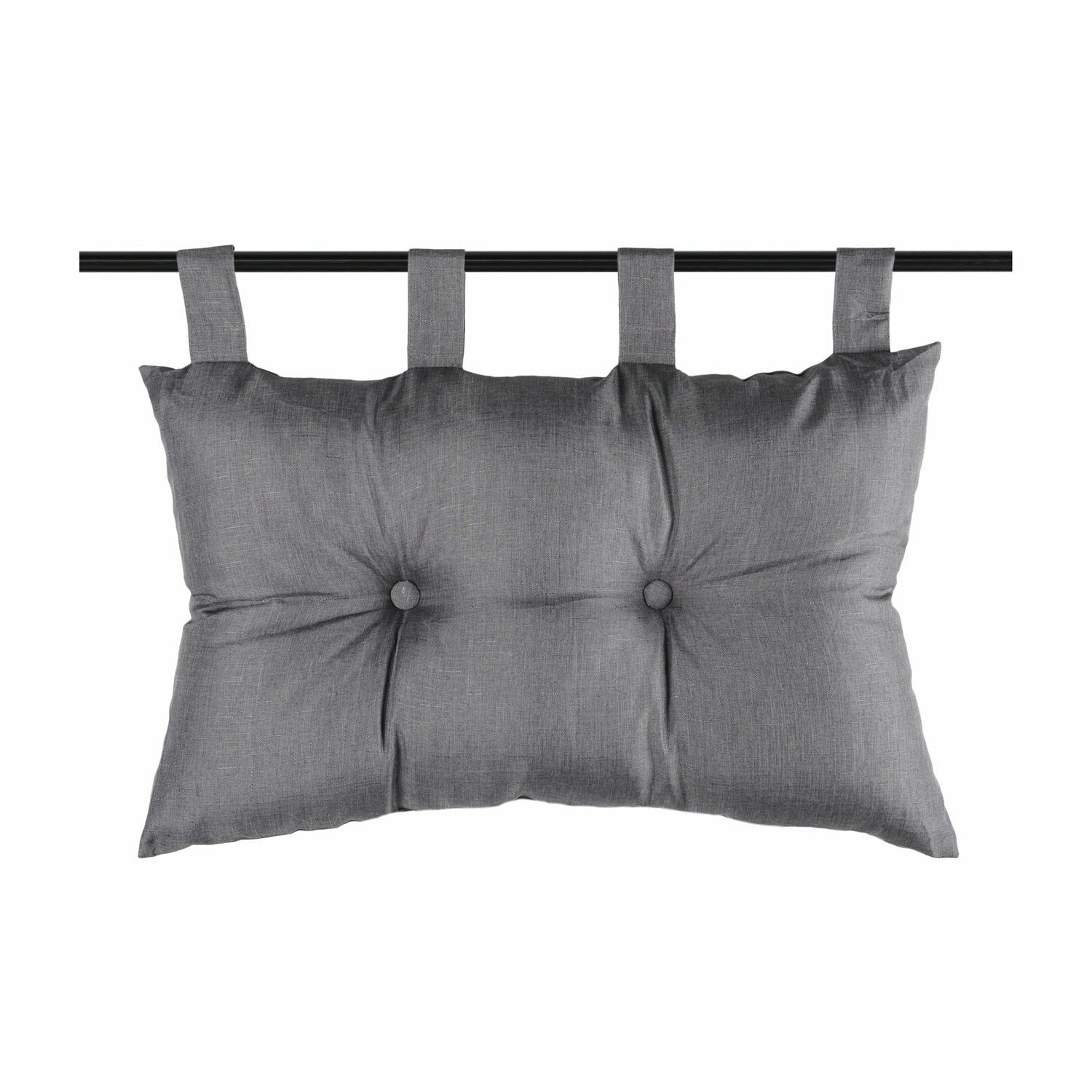 STOF - Cuscino da testata letto Bea Antracite - 70x45 cm