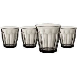 DURALEX - Bicchieri in vetro da tavola Picardie grigio 31 cl - set 4 pezzi