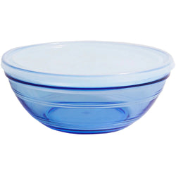 DURALEX - Contenitore in vetro colore blu navy con coperchio Freshbox 1,6 litri - diametro 20,5 cm