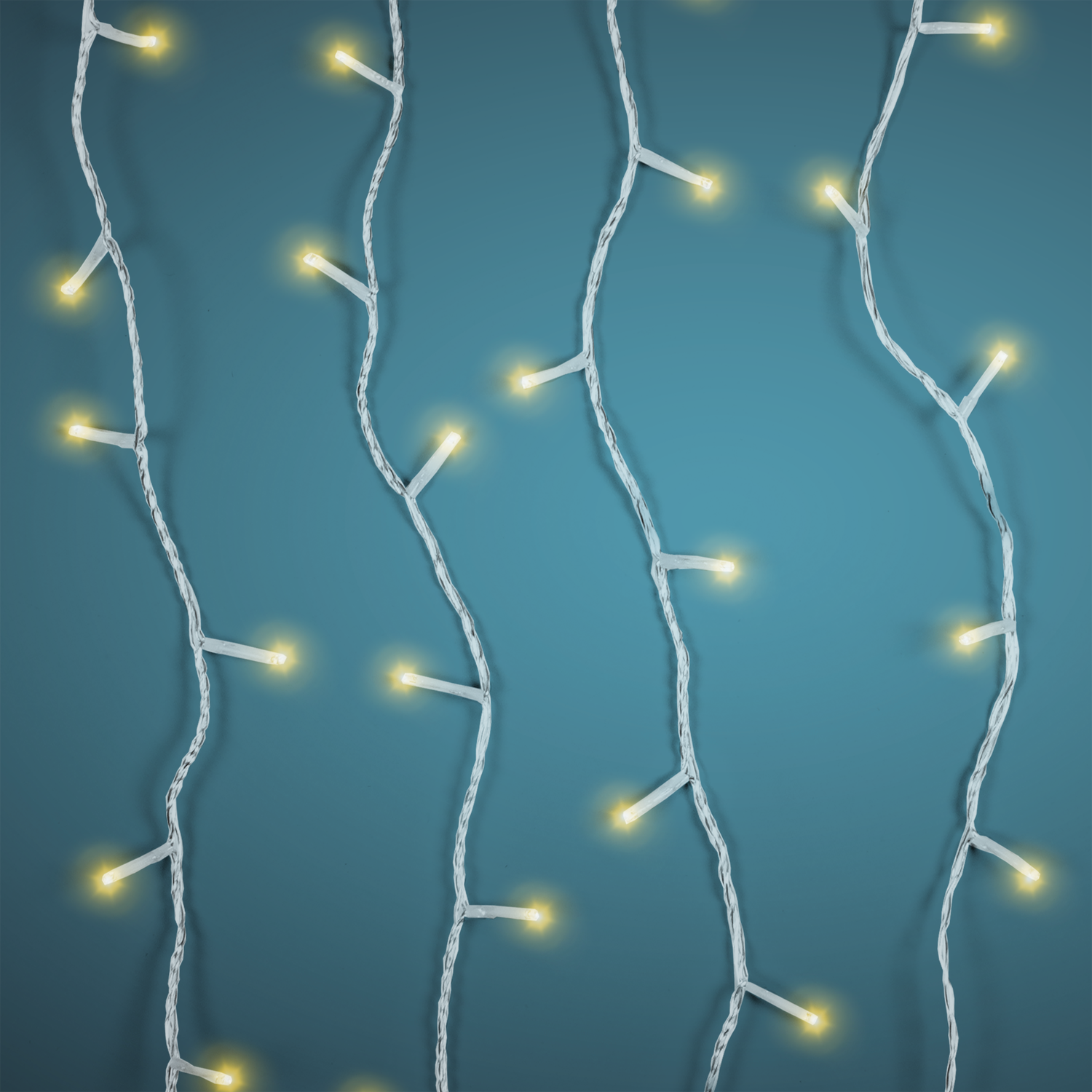 DICTROLUX - Catena Luminosa 240 LED a Batteria Bianco Caldo 16,7 metri