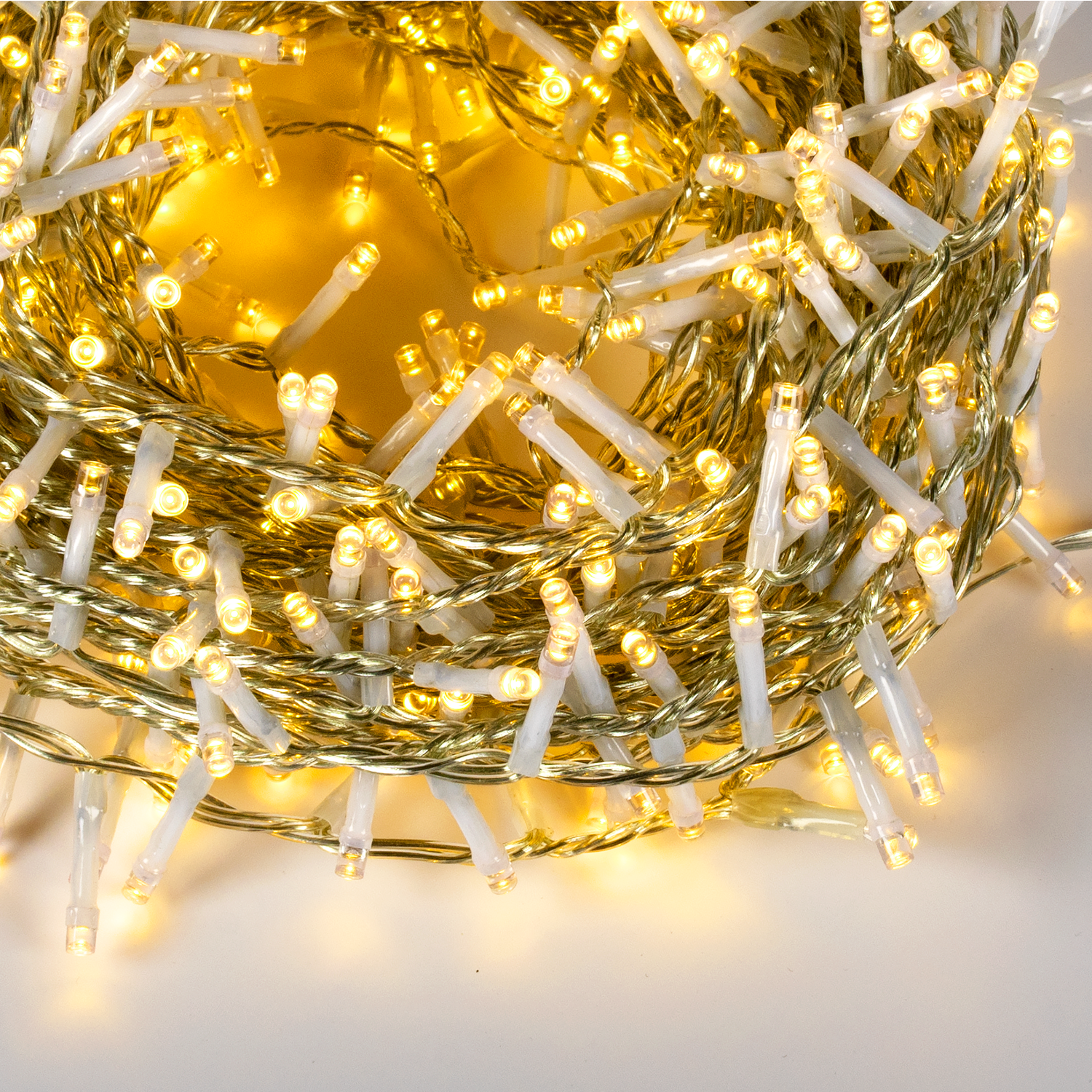 DICTROLUX - Catena Luminosa 300 LED Bianco Caldo 12 metri