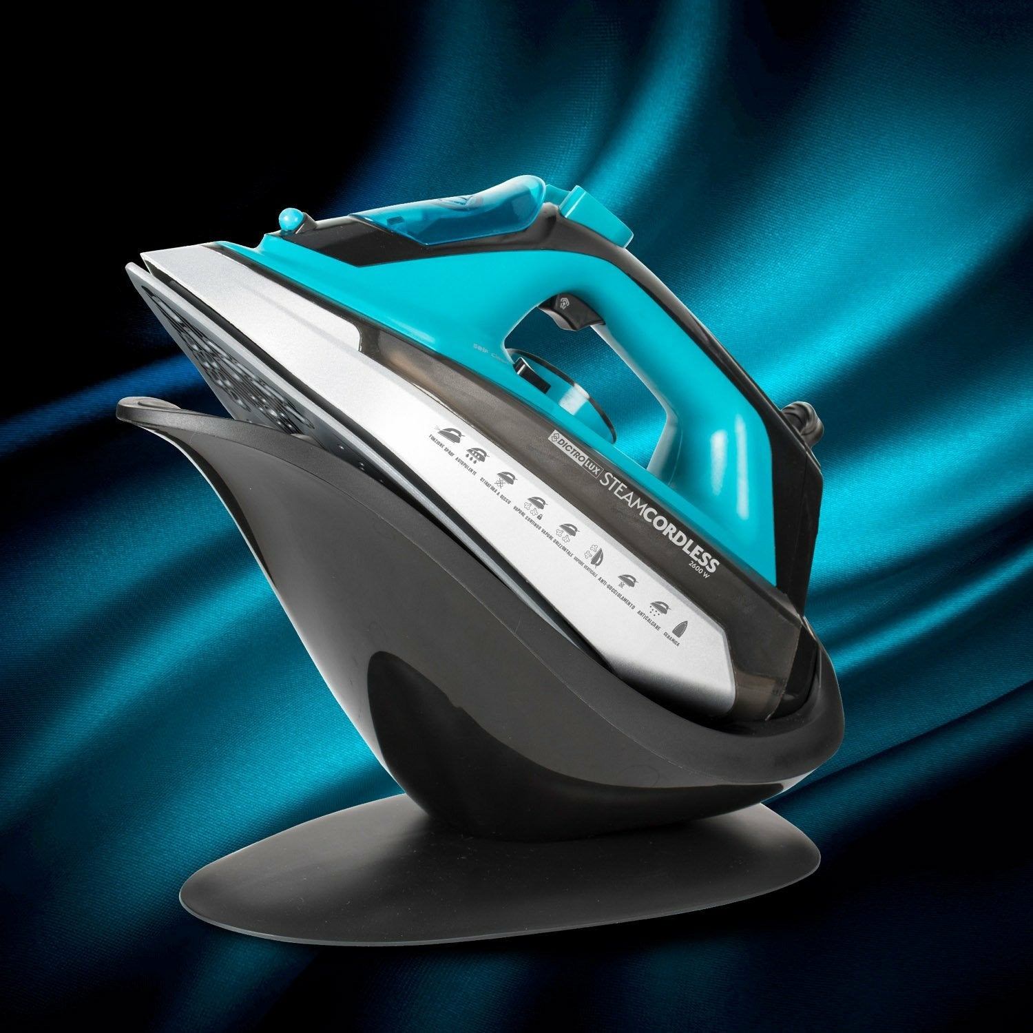 DICTROLUX - Ferro da stiro a vapore Steam Cordless 2 in 1 2600 Watt