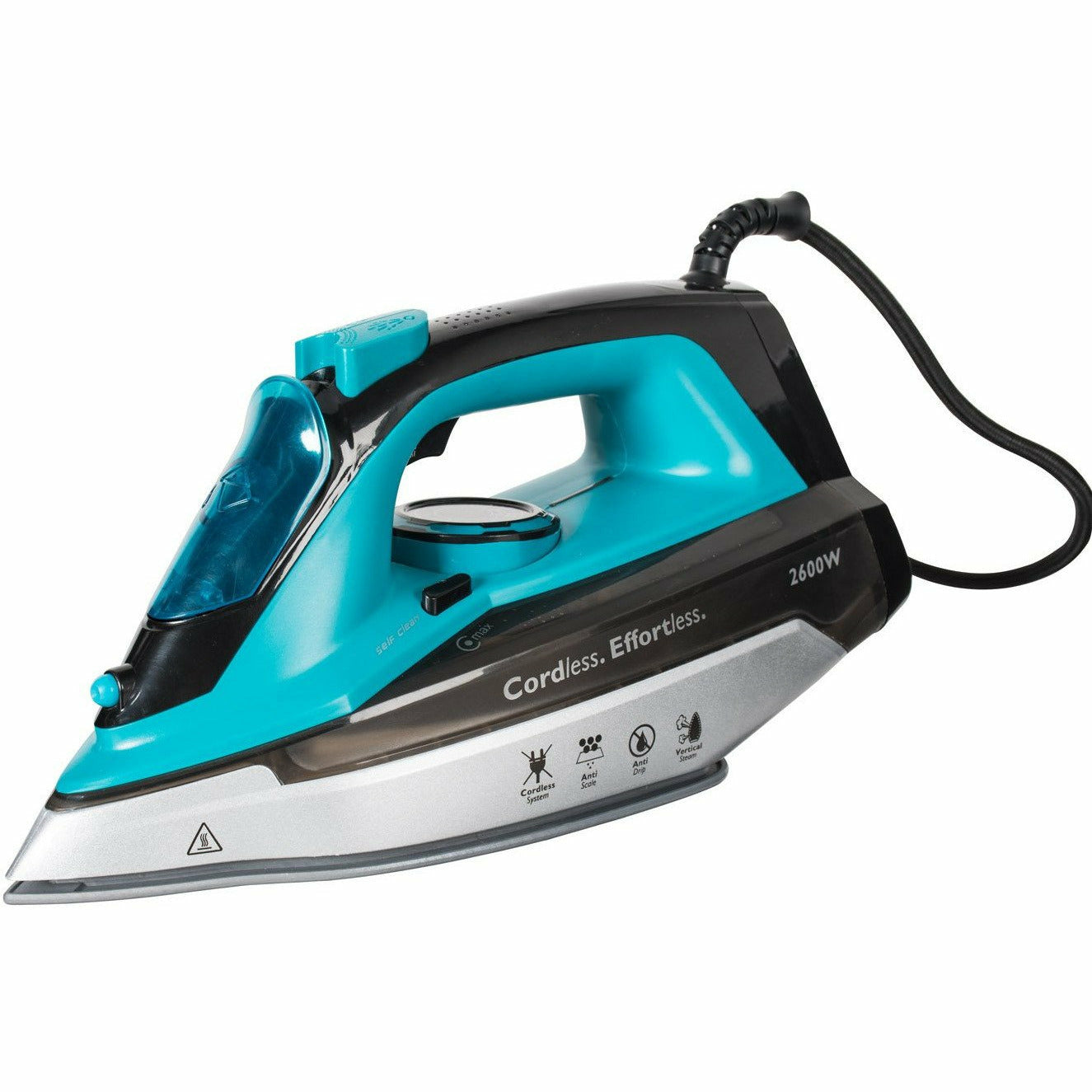 DICTROLUX - Ferro da stiro a vapore Steam Cordless 2 in 1 2600 Watt