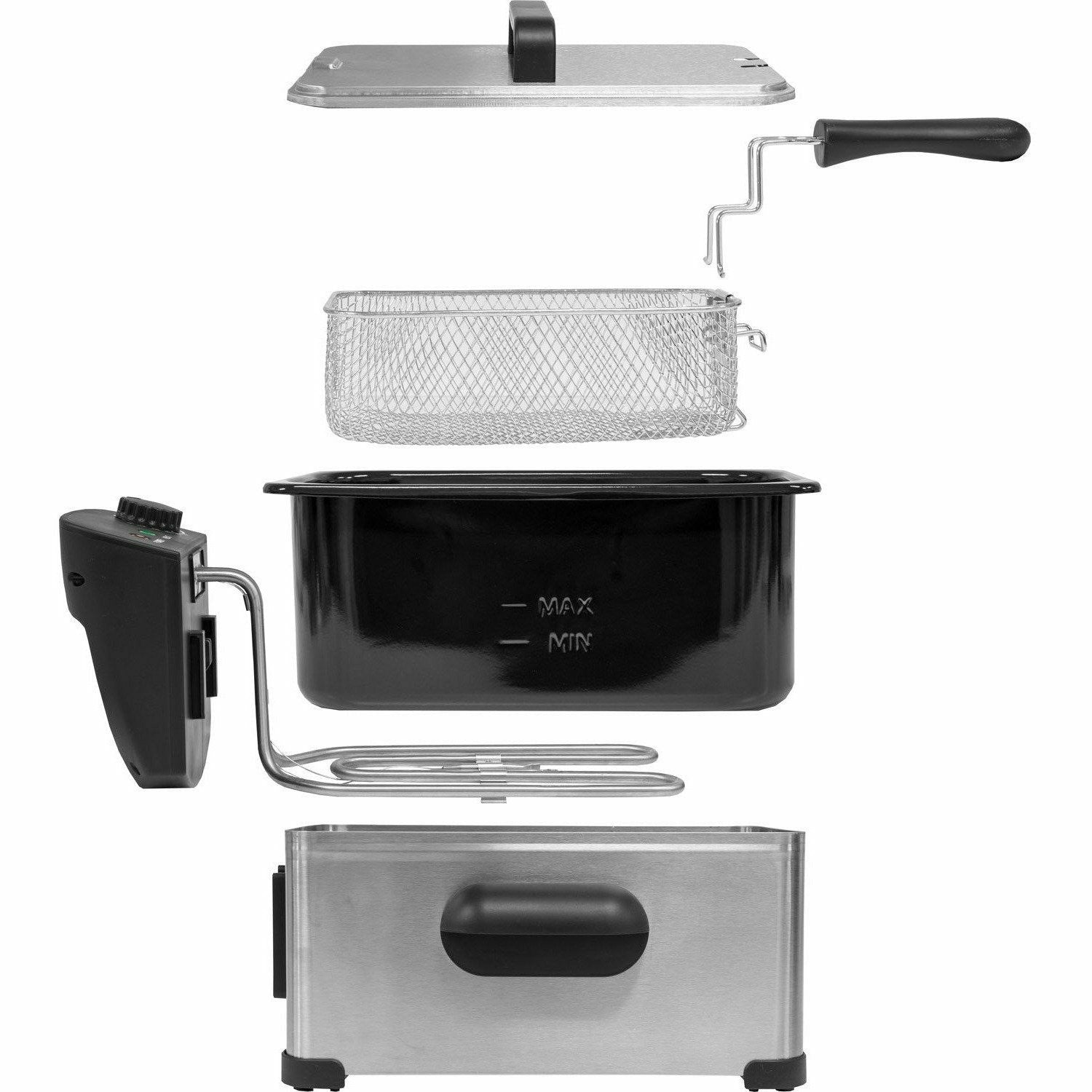 DICTROLUX - Friggitrice elettrica professionale 3 litri 2000 Watt