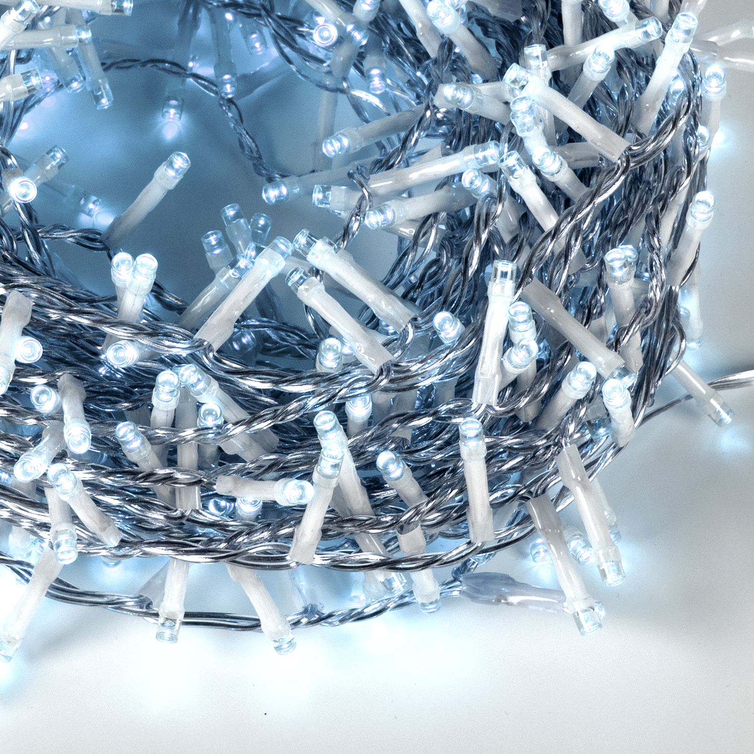 DICTROLUX - Catena Luminosa 500 LED Bianco Freddo 15 metri