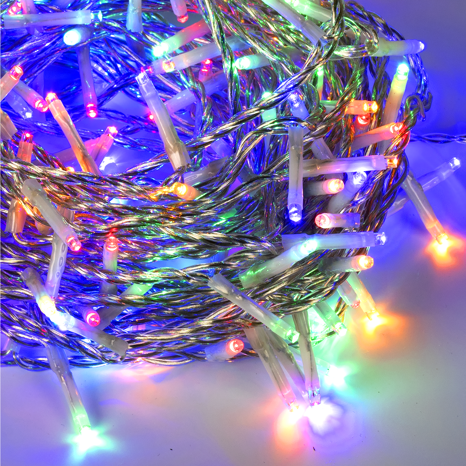 DICTROLUX - Catena Luminosa 300 LED Multicolor 12 metri