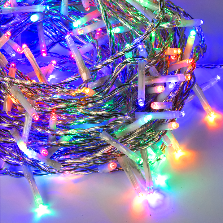 DICTROLUX - Catena Luminosa 300 LED Multicolor 12 metri