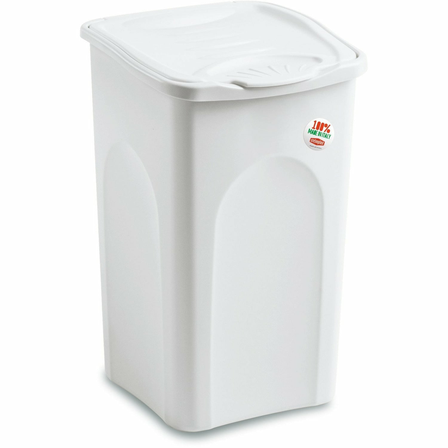 STEFANPLAST - Portabiancheria Linea Primavera Bianco 50 Litri - h56x37x37 cm