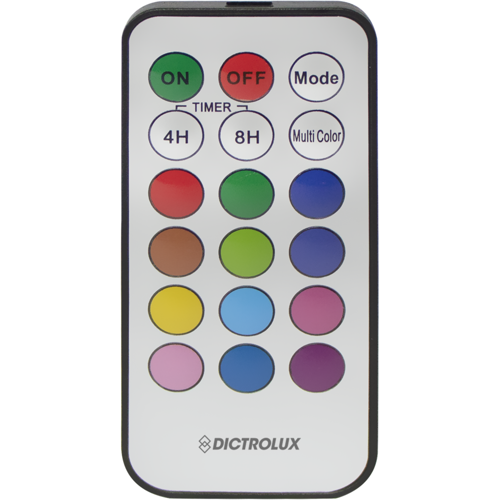 DICTROLUX - Lampada da Tavolo LED con Telecomando – 12 Colori